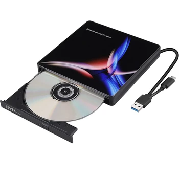 

USB Type-C Slim USB-C External Optical Drive CD/DVD USB 3.0 Type-C DVD Burner Player Optical Drives For PC Laptop Windows