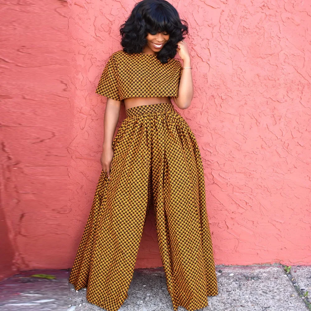 african high waist pants