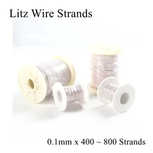 0,1 мм 400 450 480 500 540 600 700 800 прядь многожильный провод пряди с украшением в виде кристаллов микро антенна серебряное покрытие кабеля наушников Diy 0,1