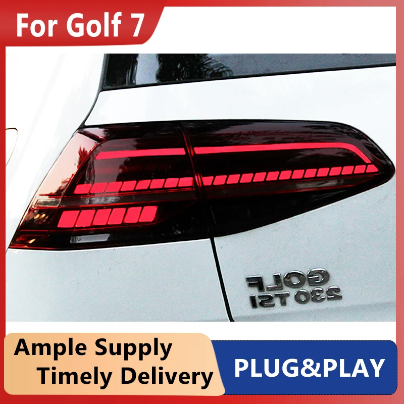 Car Styling Fanale Posteriore Per Vw Golf 7 Fanali Posteriori 2013-2019 Golf 7 Led Fanale Posteriore Golf Mk7 Arresto Posteriore Drl Freno Accessori A