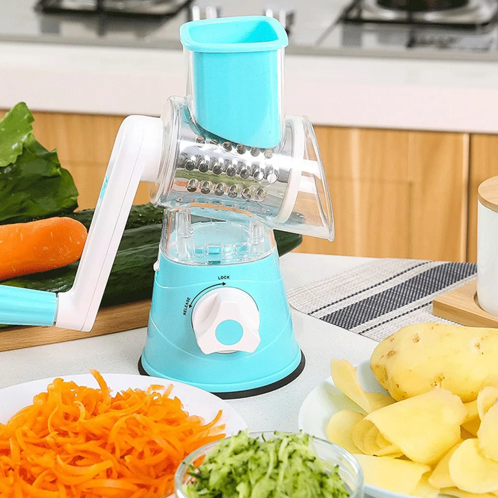 Cortador de verduras, triturador de alimentos, rallador para vegetales, picadora Manual de queso, repollo, accesorios de cocina para el hogar - Imagen 6
