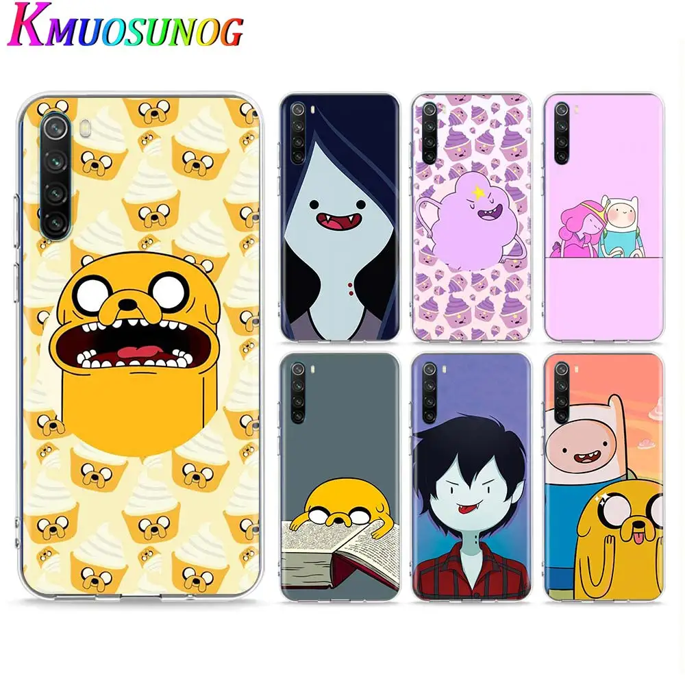 

Transparent Soft TPU Cover Adventure Time For Xiaomi Redmi Note 9 9S Pro Max 8T 8 7 6 5 Pro 5A 4X Phone Case