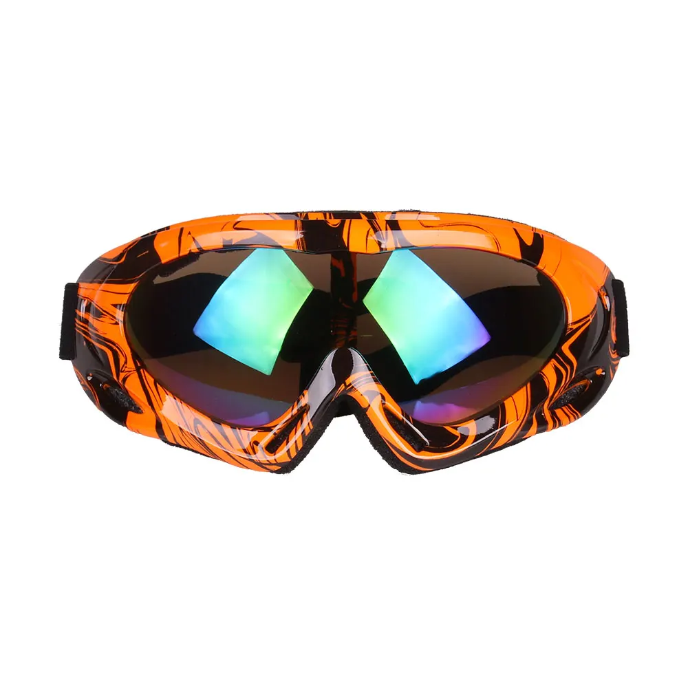 orange black spots Лыжные очки Мода глаз протектор сноуборд анти-УФ Открытый Модные солнцезащитные очки - Цвет: orange black spots
