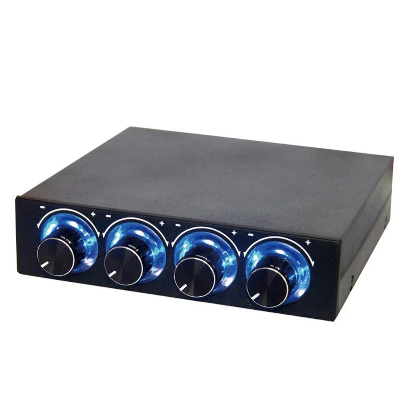 Новый STW 6002 4 канала с регулятором скорости вентилятора синим Led светильник так и