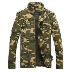 Мужская армейская Военная камуфляжная куртка демисезонная уличная одежда Повседневная хлопковая тактическая куртка ветронепроницаемый