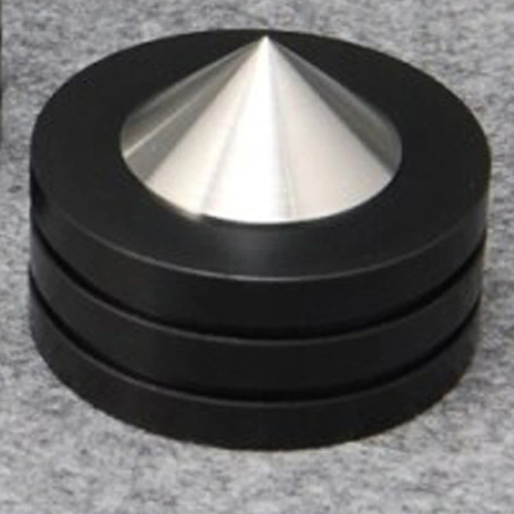New Black Crystal Steel Dia 49*37mm Sound Isolation Feet Speaker Spikes  Audio Cones HiFi Mounts Amplifier Feet - AliExpress