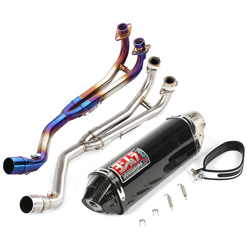 Sistema de escape completo Tmax t max 530 500, silenciador de fibra de carbono Yoshimura, db