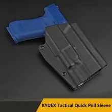 

KYDEX Tactical Pistol Holster G-X300 Tactical Light Special Quick Pull Sleeve For GLOCK9/40 17-LENGTH (GLOCK17/19/19X/45) X300