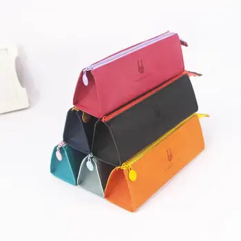 

GloryStar Simple Solid Color Large Capacity Pencil Case for School Stationary Storage