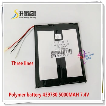 

3 line 439780 7.4V 5000mAH 4080100 Polymer lithium ion / Li-ion battery for tablet pc GPS e-book speaker