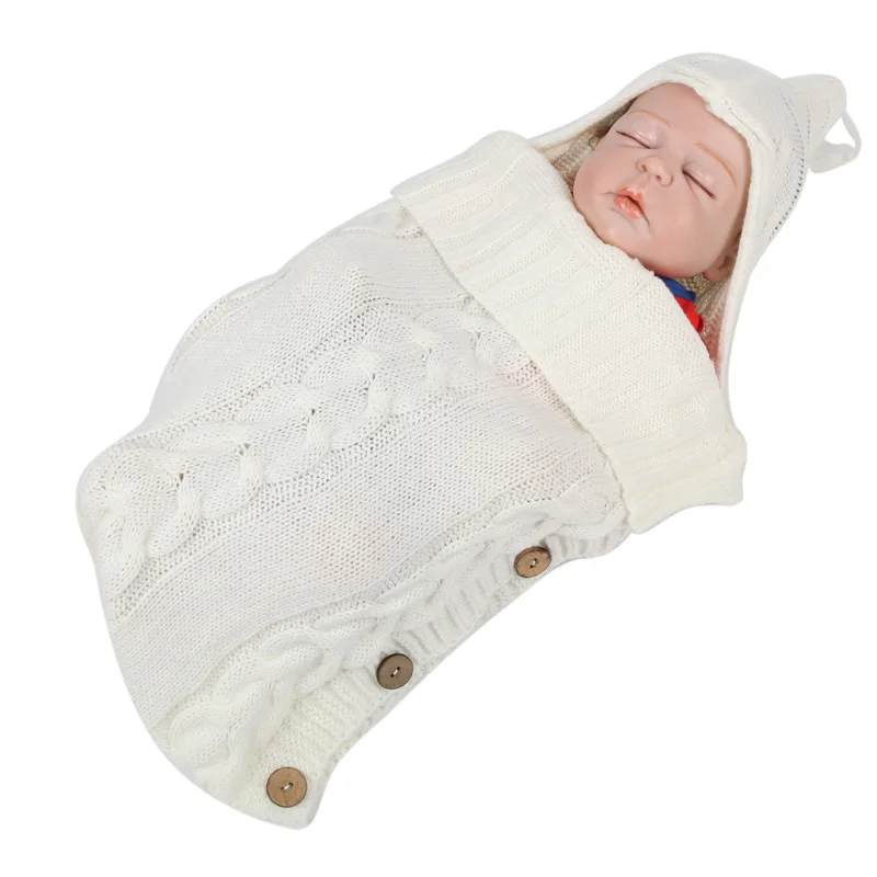 Newborn Baby Swaddling Stroller Wrap Winter Warm Sleeping Bags Infant