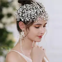 Великолепные Хрустальные Стразы ручной работы, короны, свадебная повязка, головной убор, свадебные аксессуары для волос