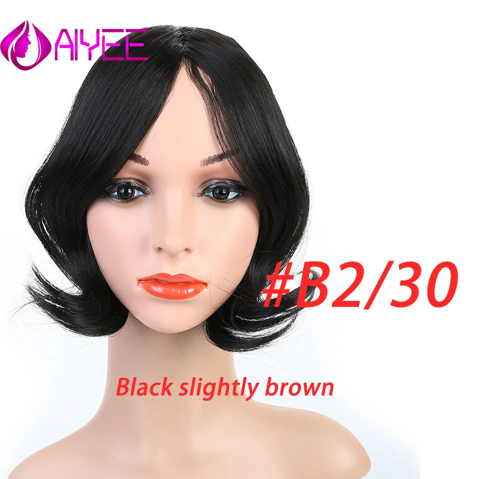 AIYEE, длинные волосы на заколках спереди, боковая бахрома, накладные волосы для наращивания, натуральные синтетические челки, накладные волосы, 25 см, 35 см