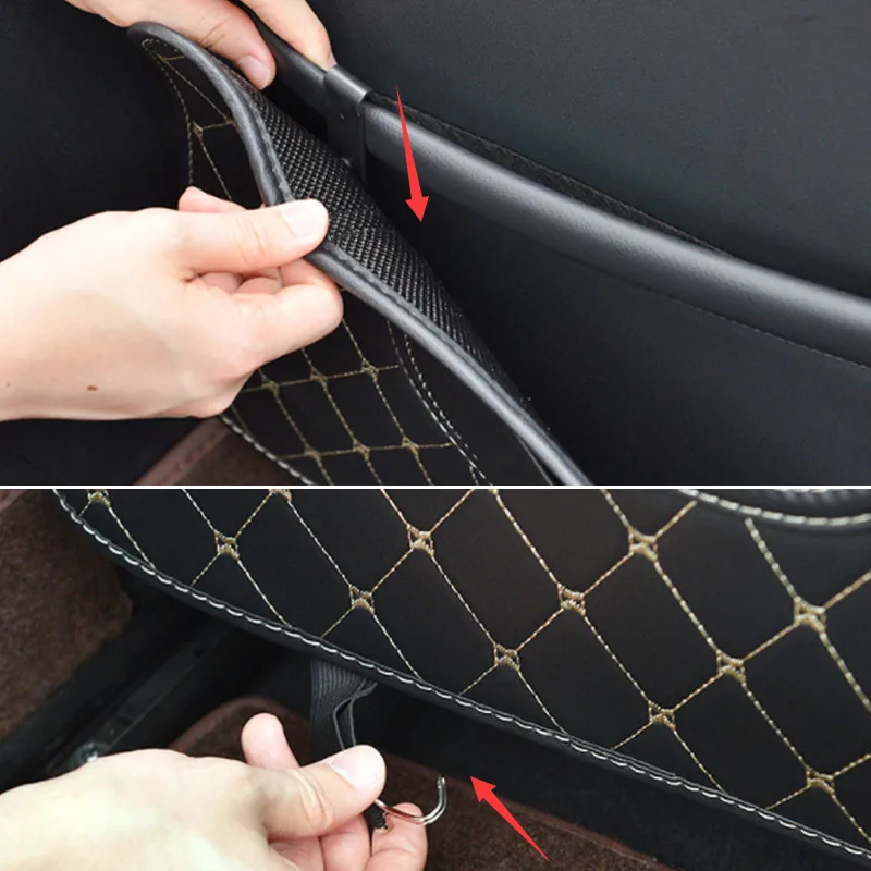 자동차 뒷좌석 안티 킥 매트 보호대 장식 커버 후면 안티 스크래치 패널 Honda HRV HR-V 2021-2015 용 자동차 액세서리