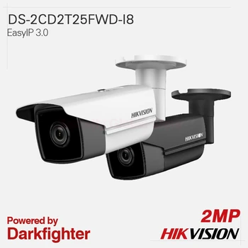 

Hikvision Original IP Camera DS-2CD2T25FWD-I8 EasyIP 3.0 fixed lens 4MP H.265+ EXIR Bullet All-metal IP67 120dB WDR