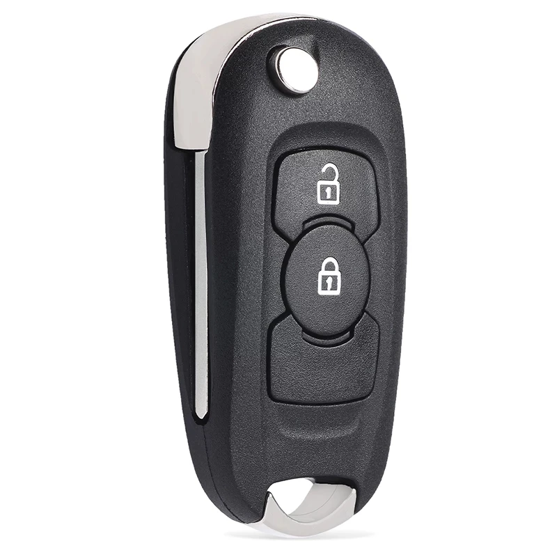 KEYECU Replacement Shell Flip Folding Remote Key Case 2Button for Opel/Vauxhall Astra K 2015 P/N: 13588683 key case car key shell key shell