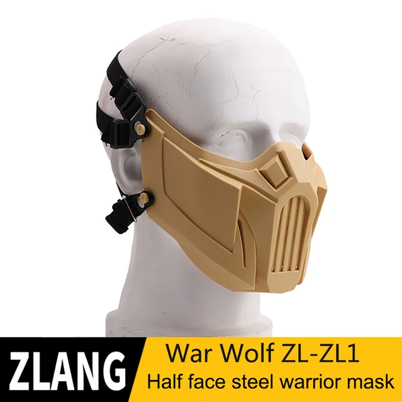 

Black Sand Color Grey Gray Green Half Face Mask Soft Detachable Breathable Shock Resistant Mouth Protector Sports Accessories