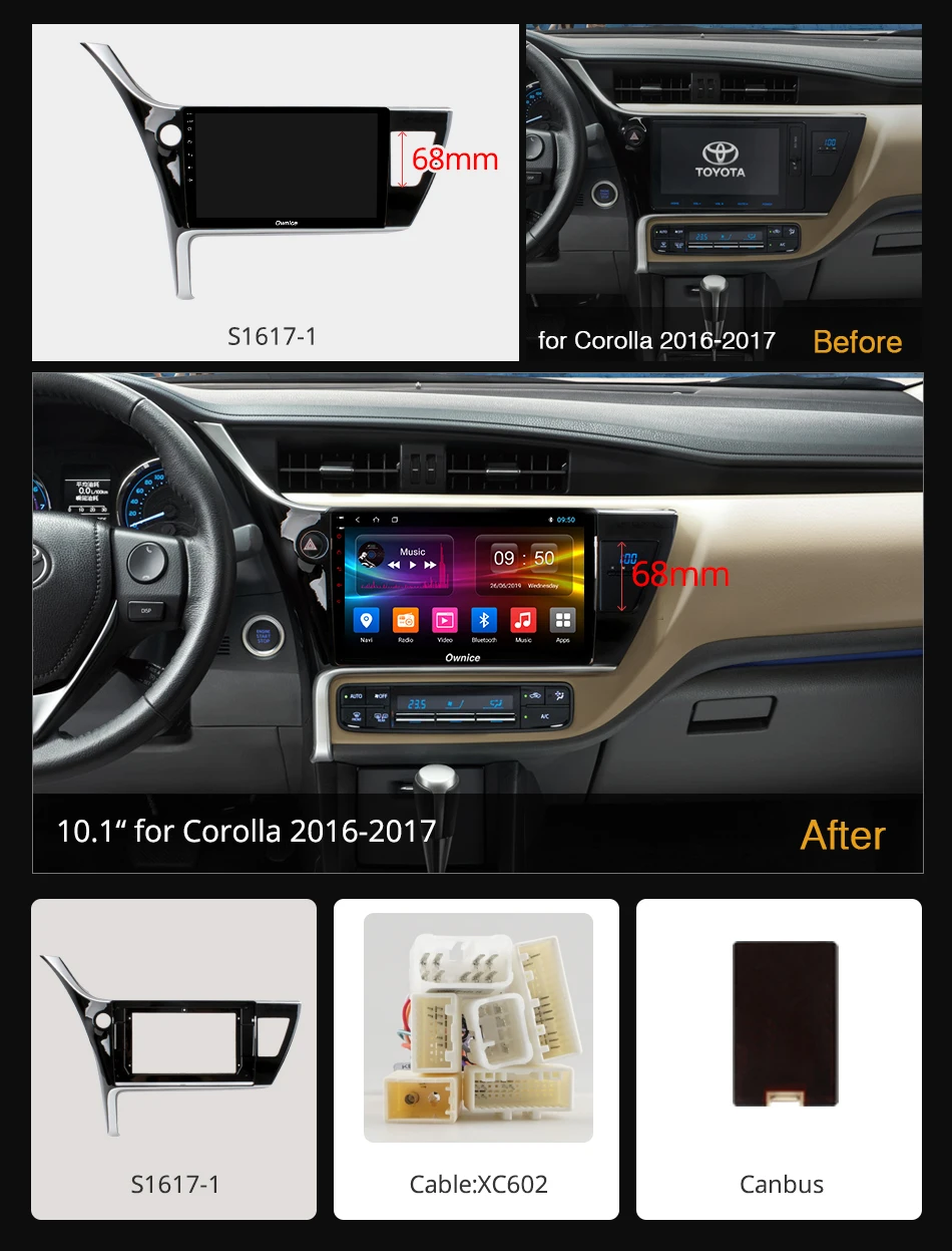 Ownice 10 1 &quot360 панорама DSP Android 9 0 k3 k5 k6 Восьмиядерный автомобильный dvd плеер для Toyota