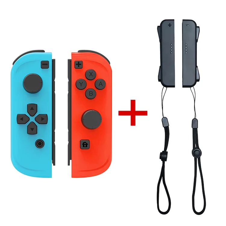 

Wireless Bluetooth L/R Game Controller Joy-Con Joypad Joystick Gamepad+Handle Grip Wrist Strap for Nintend NS Switch Console