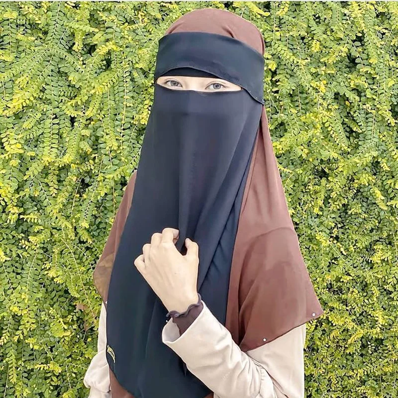 Long No-Pinch One Layer Niqab