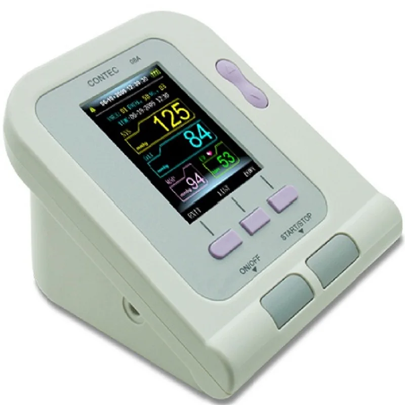 

Digital Electronic Upper Arm Blood Pressure Monitor with 4 cuffs Pulse Rate Meter with Accurate Readings & Software Color TFT