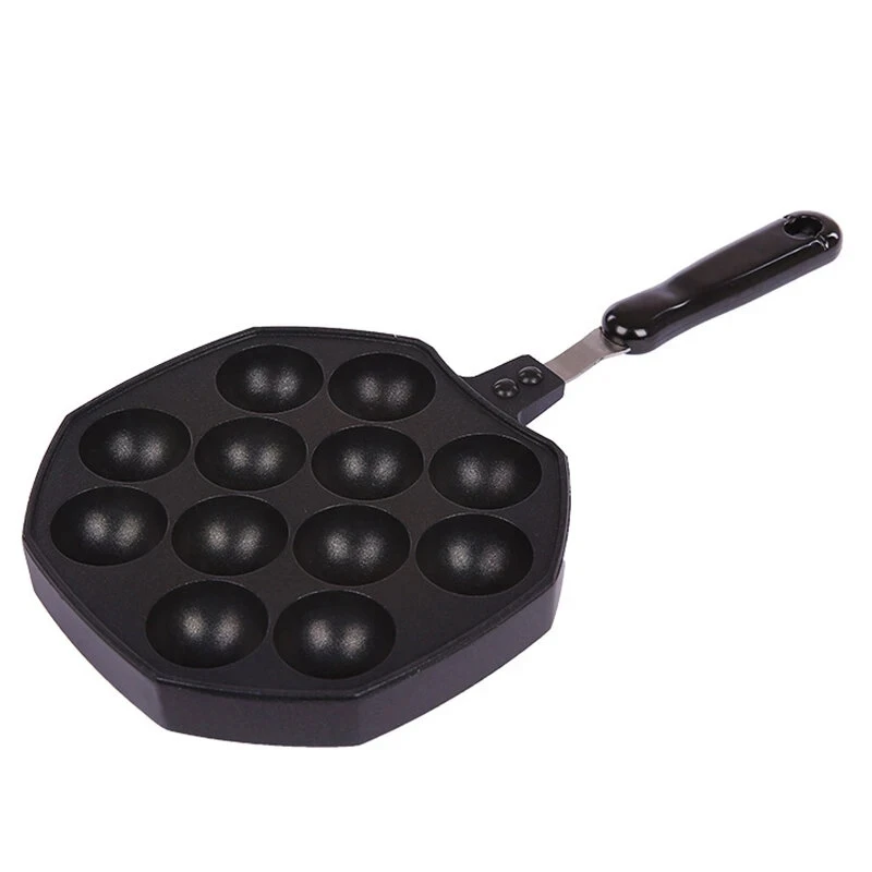 Baking Tray Takoyaki Grill Pan 12 Holes Octopus Maker Stove Cooking Plate For Kitchen Night Market Household |