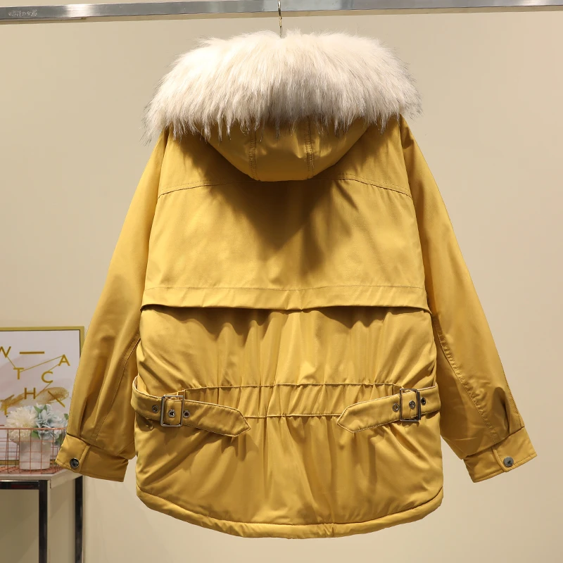 Зимняя женская куртка новинка 2019 пальто для женщин с капюшоном меховым