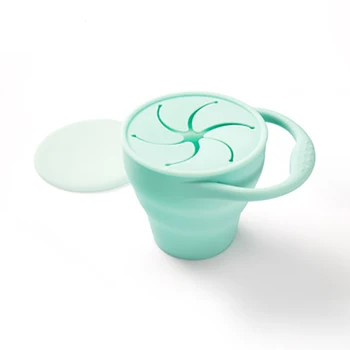 

Baby Collapsible Feeding Learning Cups Assist Toddler Portable Snack Cup Dinnerware For Kids Eating Training Bowl