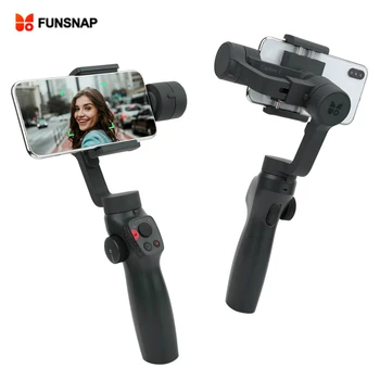 

FUNSNAP Capture2 3-Axis Handheld Gimbal Smartphone Stabilizer for GOPRO5/6/7 EKEN 1 Sports Camera for Cellphone under 6.5 Inch