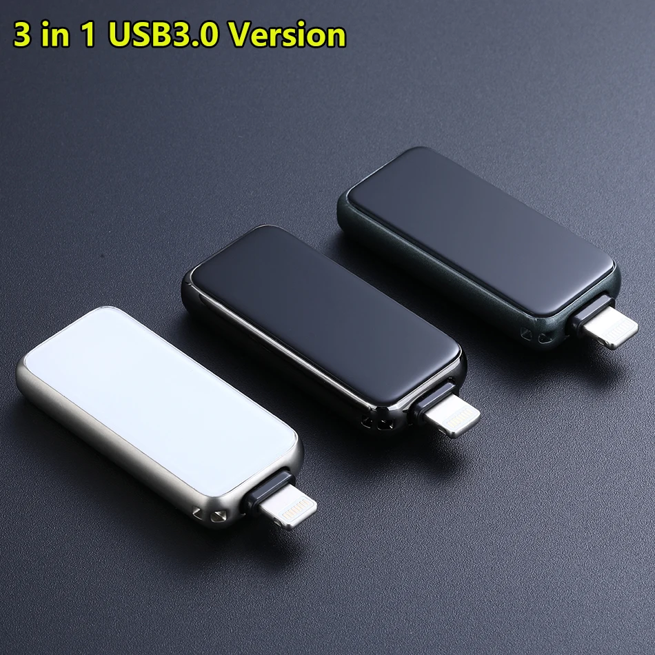Сверхзвуковой металлический Usb флеш накопитель OTG 32 ГБ 128 256 флешка внешнее