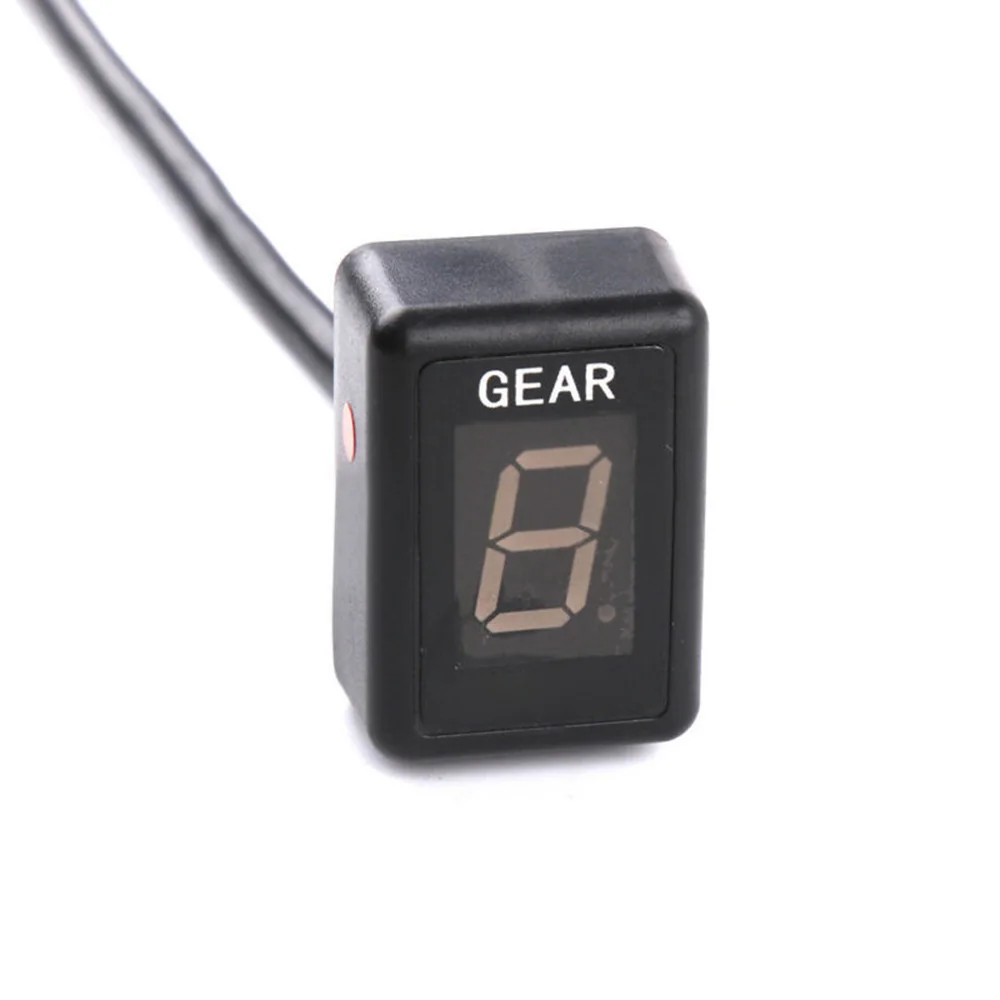 LED Digital Display Indicator Motorcycle Gear Position 1-6 Ecu Plug Sensor Plastic For Y-amaha Speed Gear Display Indicator