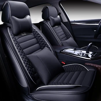 

Full Coverage Eco-leather auto seats covers PU Leather Car Seat Covers for kia carens kia ceed kia cerato kia forte kia k3 kia k