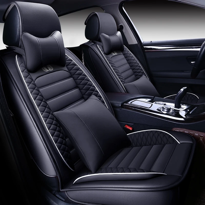 Full Coverage Eco-leather auto seats covers PU Leather Car Seat Covers for hummer h2 hyundai creta ix25 hyundai elantra hyundai