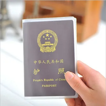 

Just Hangxin-PVC Passport Holder Transparent Certificate Holder Passport Holder Protective Case Cover Waterproof Anti-Fouling
