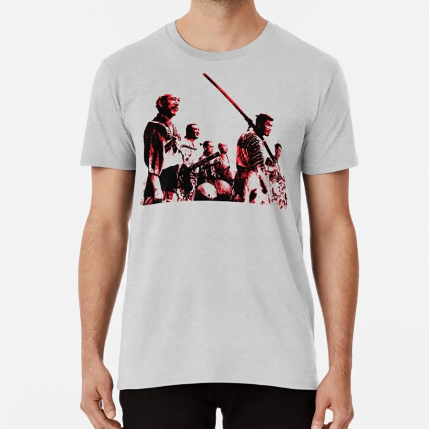 Shichinin no Samurai T shirt seven samurai akira kurosawa japan nihon sword movie asian | Мужская одежда