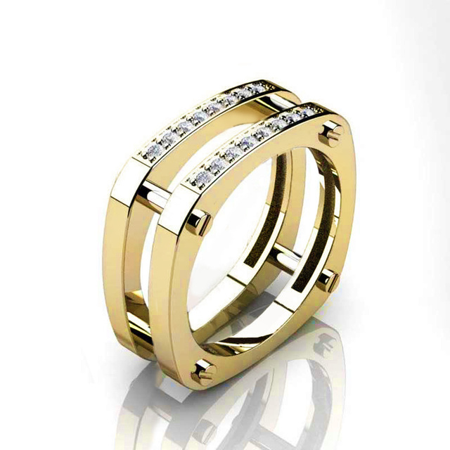 Punk Hiphop Series Mens Ring Band Cothic Geometry Men Ring Stone Trendy Gifts Gadget Ring For Gentleman