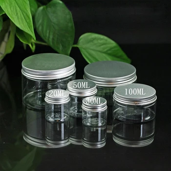 

10pcs 20ml/30ml/50ml/100ml/120ml Aluminum Cap Food Storage Tin Pot Cosmetic Lip Balm Jar Oil Wax Empty Bottle Sample Containers