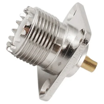 

10 Pieces Of So239 Panel Cup Rf Coaxial Connector Mounting Solder Cup Rf Connector High Frequency Sl16 Master Flange Socket