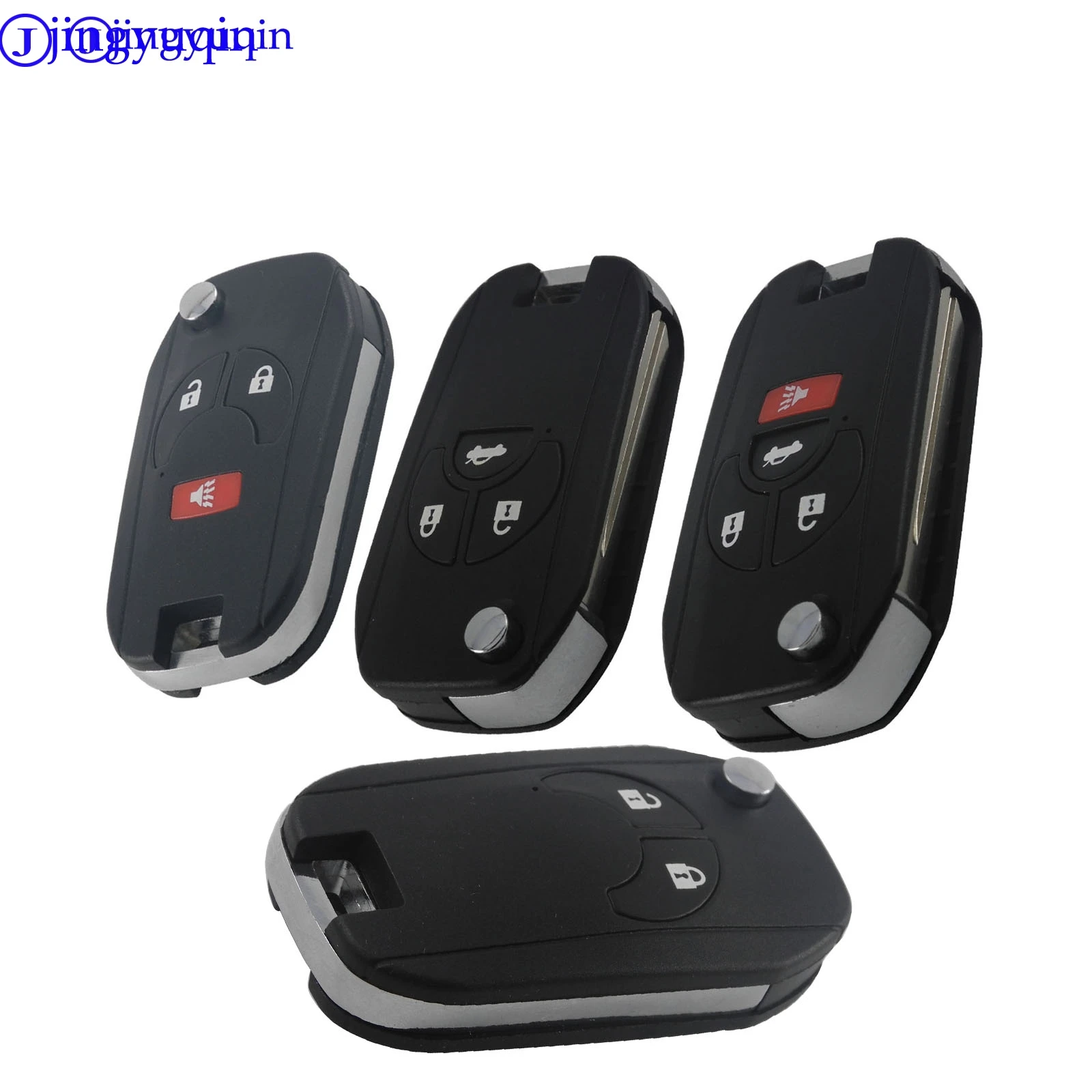 

10pcs 2/3/4 Buttons Replacement Flip Remote Folding Car Key Shell For Nissan Versa Sentra Altima Maxima Fob Key Cover Case