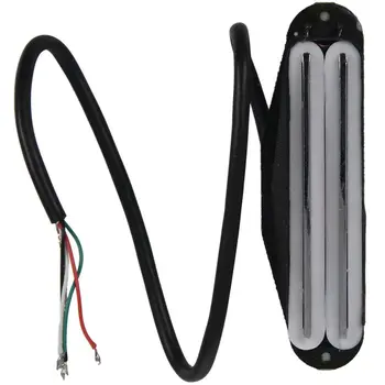 

Dual Hot Rail Blaster Humbucker Humbucking Pickups for Fender ST TL Strat Squier Electric Guitar Cigar Box Guitar,White body