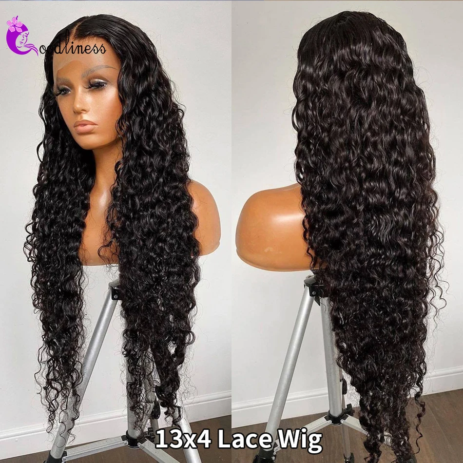 Hd Lace Frontal Wig Water Wave Lace Front Wig Wet And Wavy Lace Front Wig 5x5 Lace Closure Wig Human Hair 13x4 Lace Frontal Wig