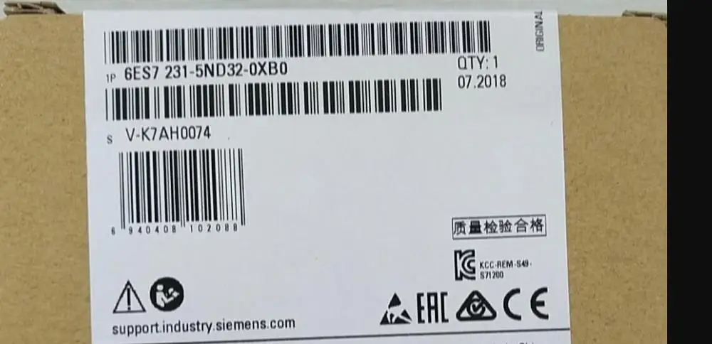 6ES7231-5ND32-0XB0 4-point analog input module 6ES7231-5ND32-0XB0 4-point analog input module