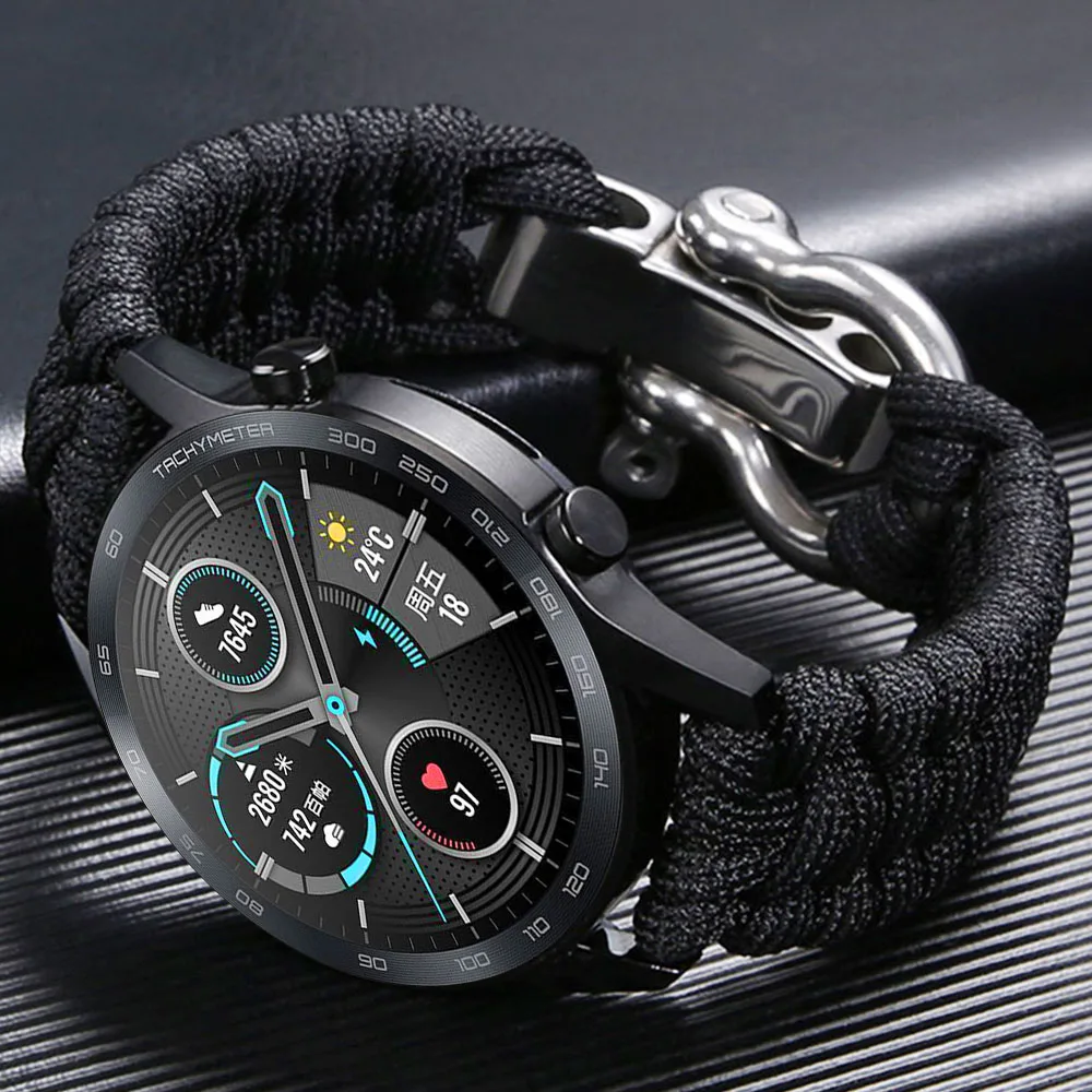 20mm 22mm Braided Strap For Samsung Galaxy Watch Band 4 3 44mm 40mm