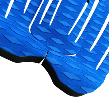 

3Pcs Blue Non-slip Diamond EVA Surfboard Skimboard Shortboard Surf,Ultralight Traction Pad Deck Grip Tail Pads Accessories
