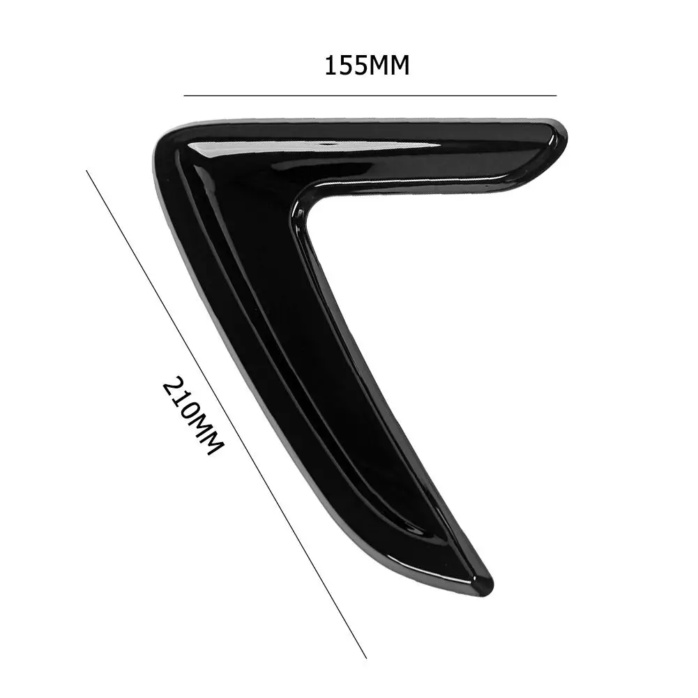 Car Stickers Carbon Fiber Car Stickers 1 Pair For 2012-Bmw 3 Series F30 Black Abs Car Side Vent Cover Decorative Fender Stickers Auto Replacement Parts