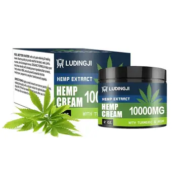 

50g Pure Natural Hemp Cream Extract from 10000mgHemp seeds hemp balm effect for relief arthritis pain anti-inflammation skincare