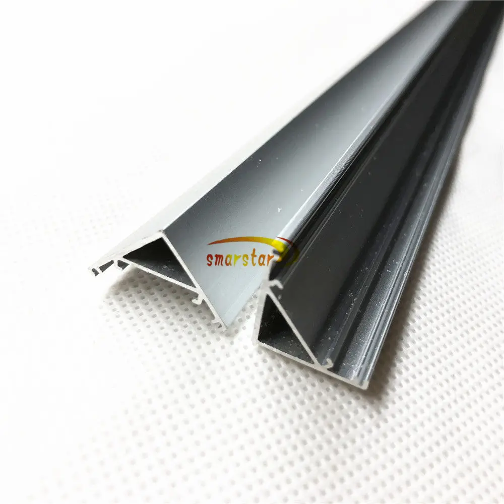 Smarstar 50 см в форме угловой алюминиевый профиль дымчатое покрытие прожектора 0,5 м алюминиевый канал для светодиодный ленты светодиодная подсветка свет#4