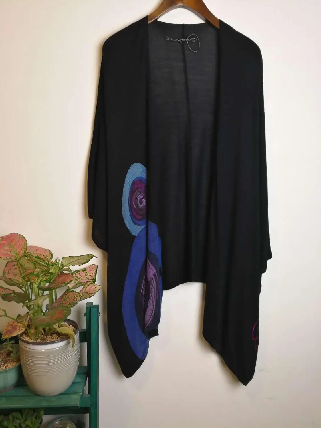 Spanish Style Deg Various Styles Printed Long Knitted cardigan sweater - Цвет: 25