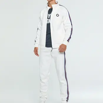 

Men's Tracksuit Gym Sports Jogging Running Athletic Casual Sweat Coat+Pants Set