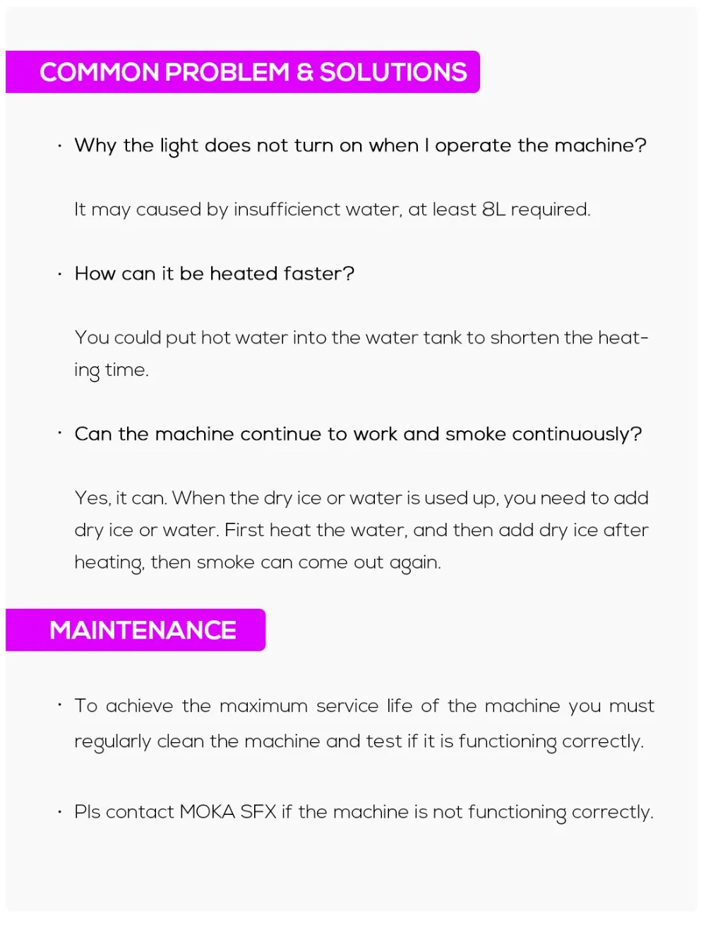 6000W low fog machine